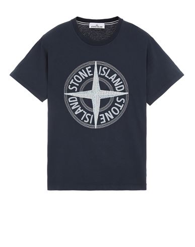 21580'STITCHES THREE' EMBROIDERY T シャツ Stone Island メンズ