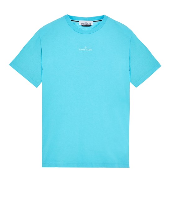  STONE ISLAND 2NS94 'ABBREVIATION THREE' PRINT Short sleeve t-shirt Man Turquoise