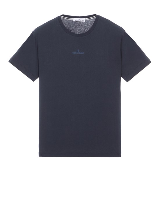  STONE ISLAND 2NS94 'ABBREVIATION THREE' PRINT Short sleeve t-shirt Man Blue
