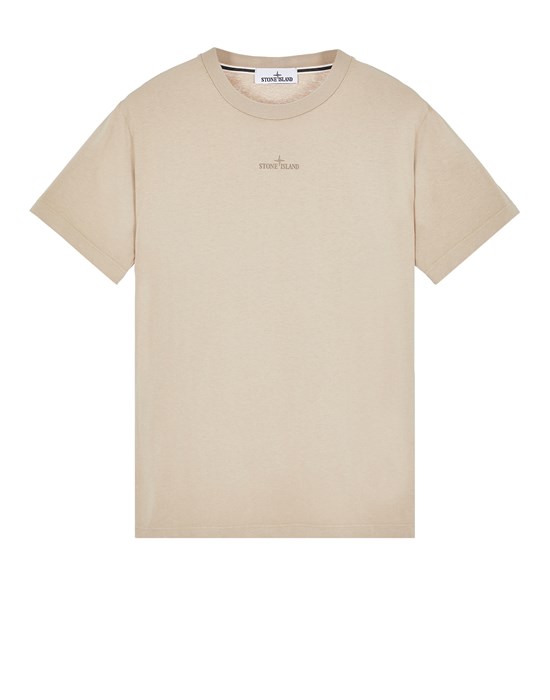  STONE ISLAND 2NS94 'ABBREVIATION THREE' PRINT Short sleeve t-shirt Man Dove Grey