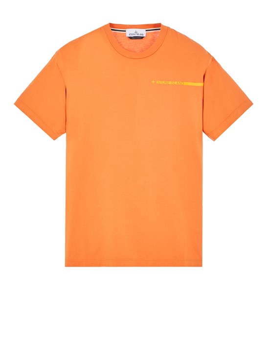  STONE ISLAND 2NS83 'MICRO GRAPHICS THREE' PRINT 短袖 T 恤 男士 焦茶色
