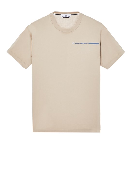  STONE ISLAND 2NS83 'MICRO GRAPHICS THREE' PRINT 반소매 티셔츠 남성 도브 그레이