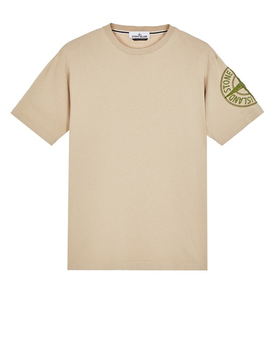  STONE ISLAND 21578 20/1 'STITCHES ONE' EMBROIDERY 반소매 티셔츠 남성 도브 그레이