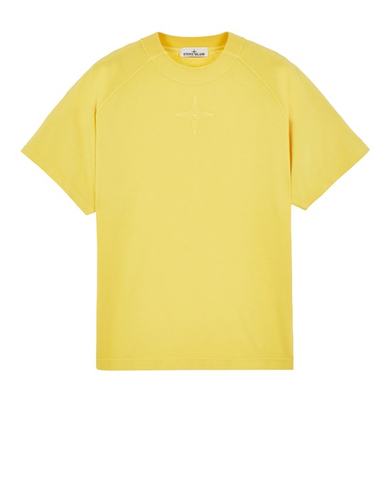  STONE ISLAND 21145 'OLD' TREATMENT  Short sleeve t-shirt Man Yellow