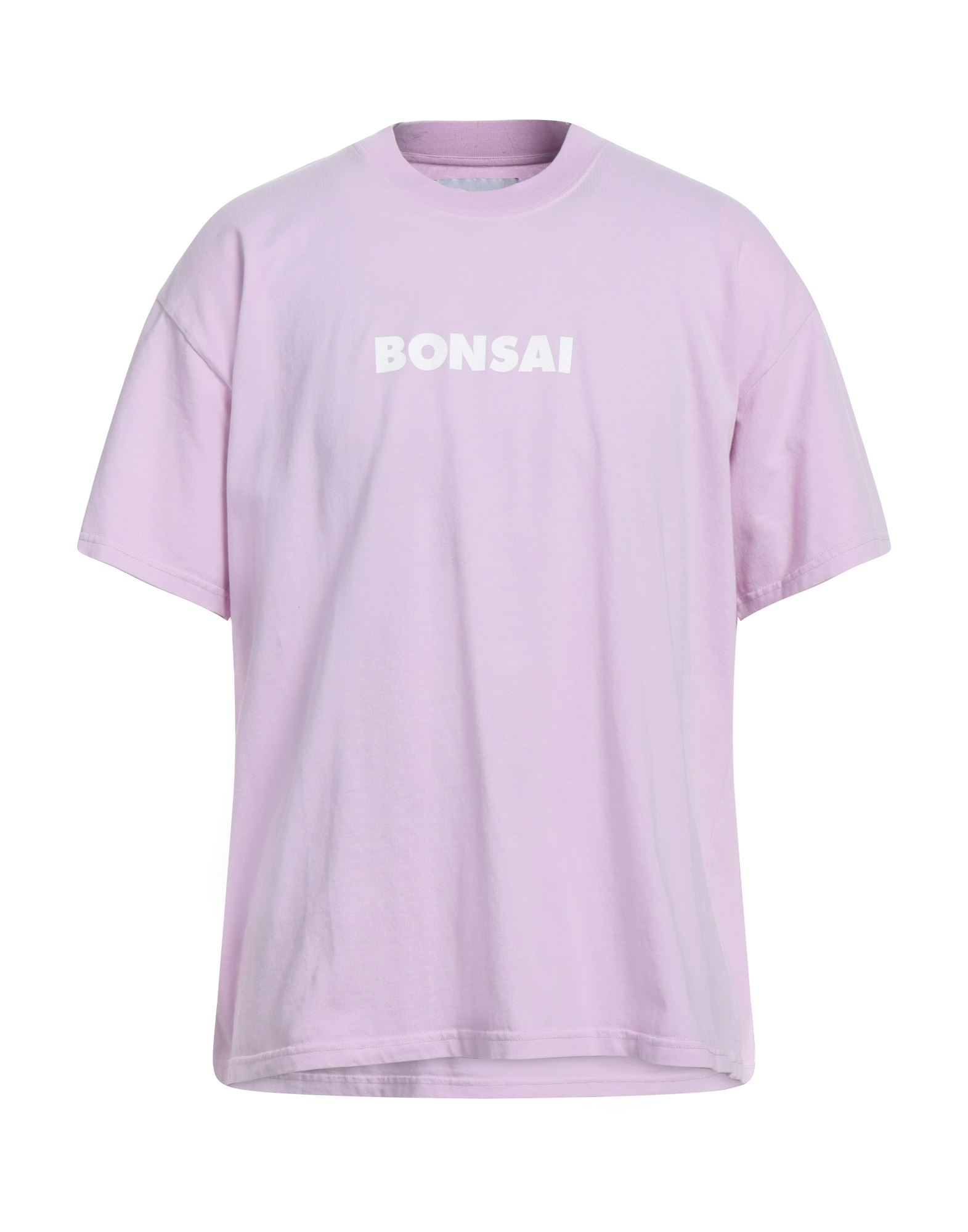 Shop Bonsai Man T-shirt Lilac Size L Cotton In Purple