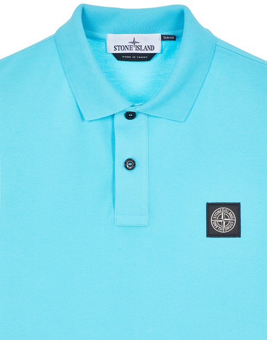 Light blue clearance stone island polo