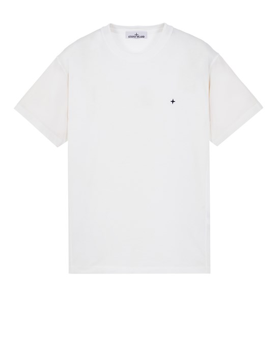 Sold out - STONE ISLAND 208G3 STONE ISLAND STELLINA T-shirt manches courtes Homme Blanc