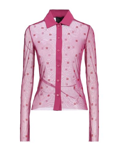 Givenchy Woman Shirt Magenta Size 6 Polyamide, Elastane, Viscose