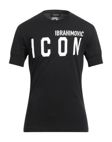 Dsquared2 Man T-shirt Black Size S Cotton