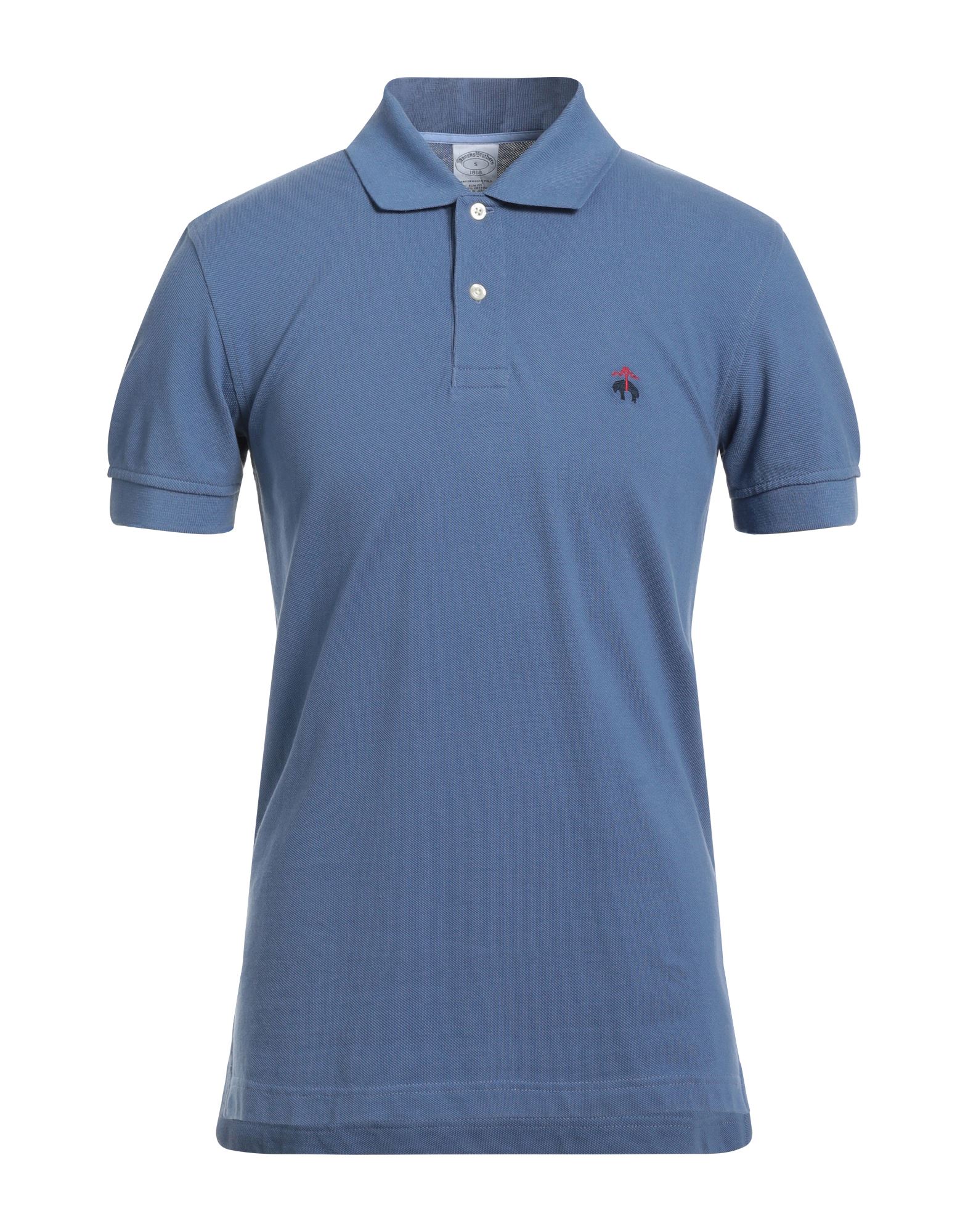 Brooks Brothers Polo Shirts In Slate Blue | ModeSens