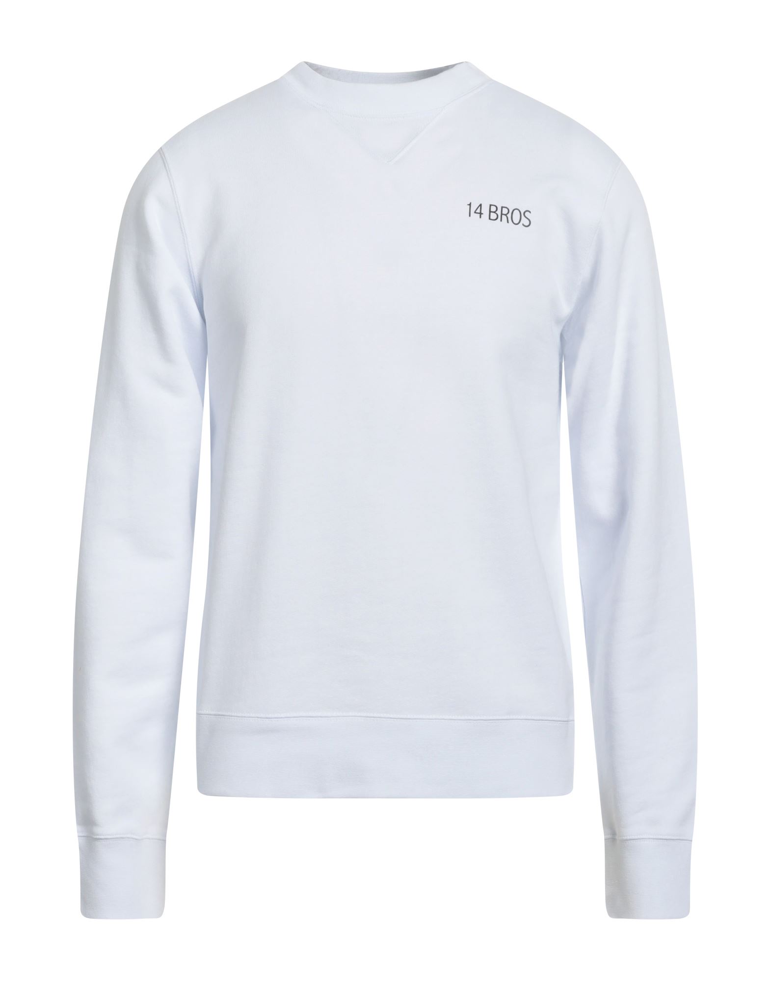 Shop 14bros Man Sweatshirt White Size Xl Cotton