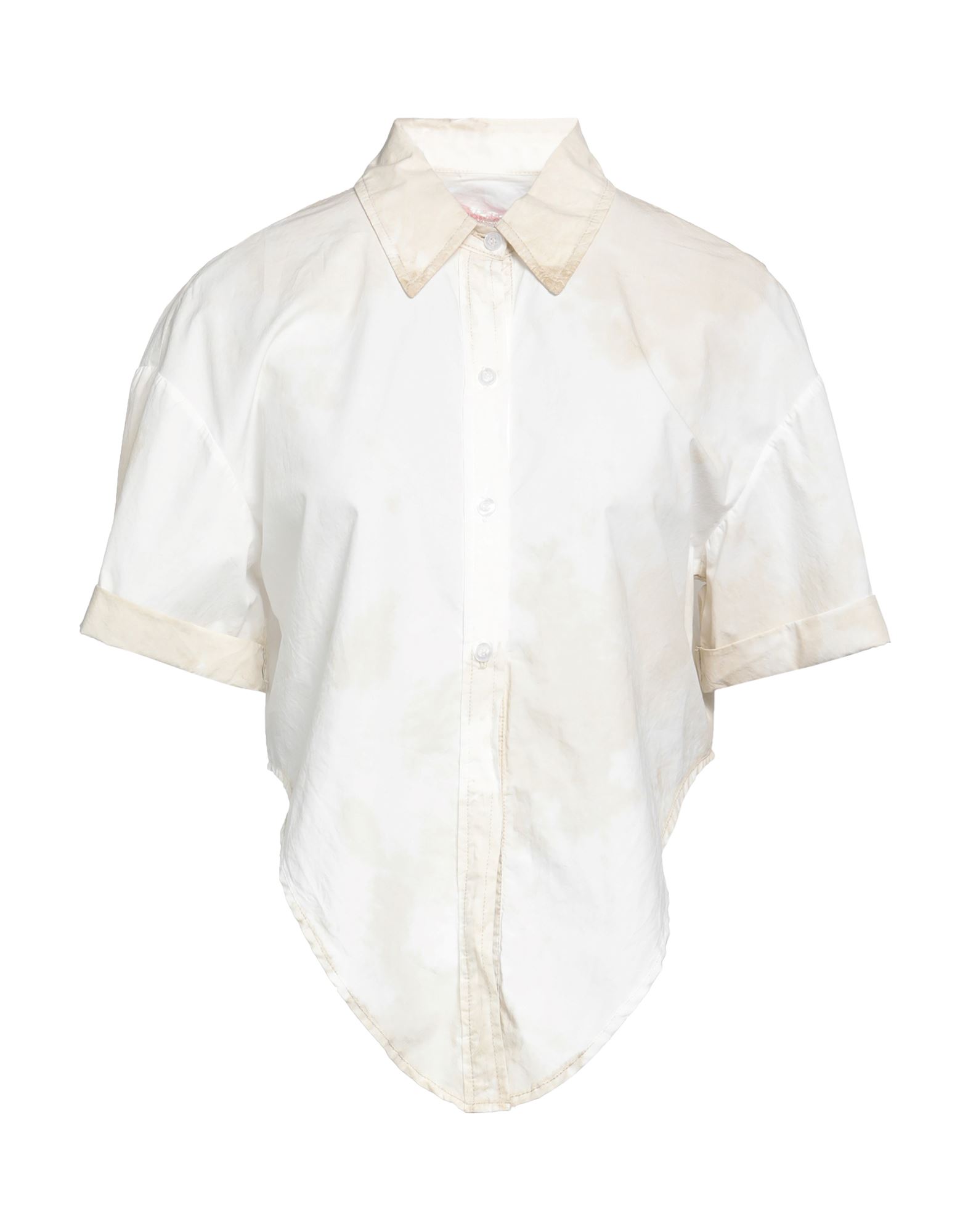 Shop ★ Art Shopart Woman Shirt Ivory Size M Cotton In White