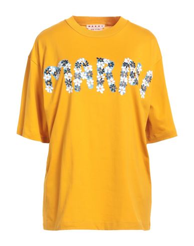 Shop Marni Woman T-shirt Mandarin Size 6 Cotton