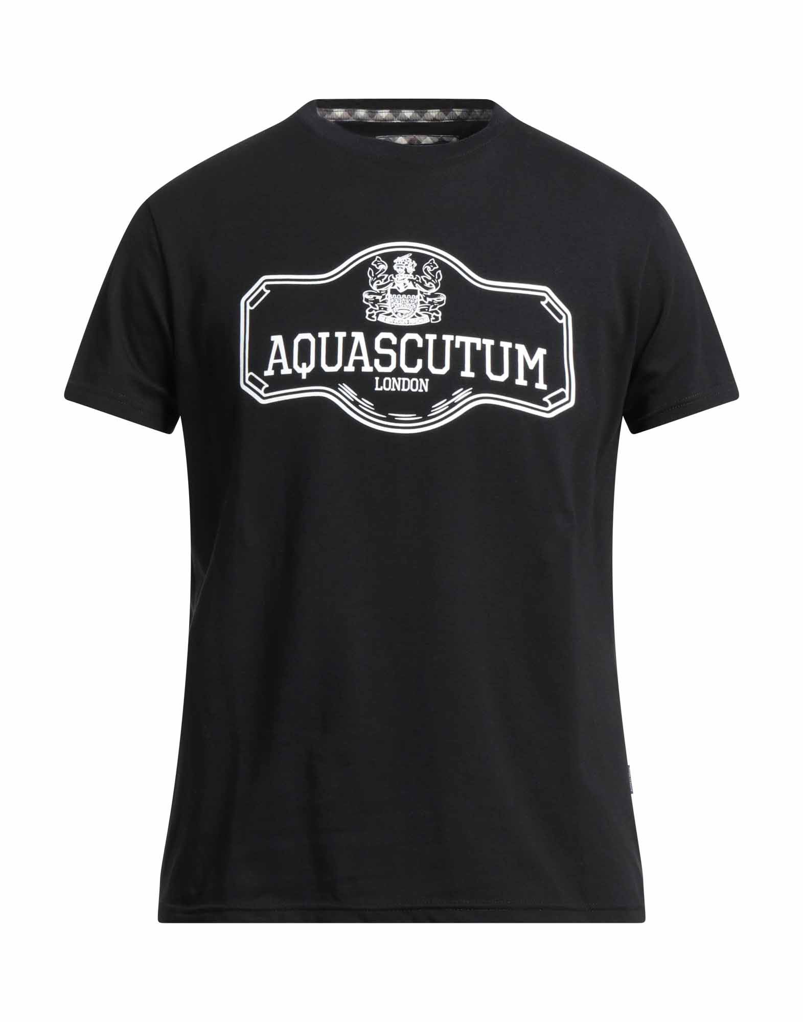 Aquascutum T-shirts In Black