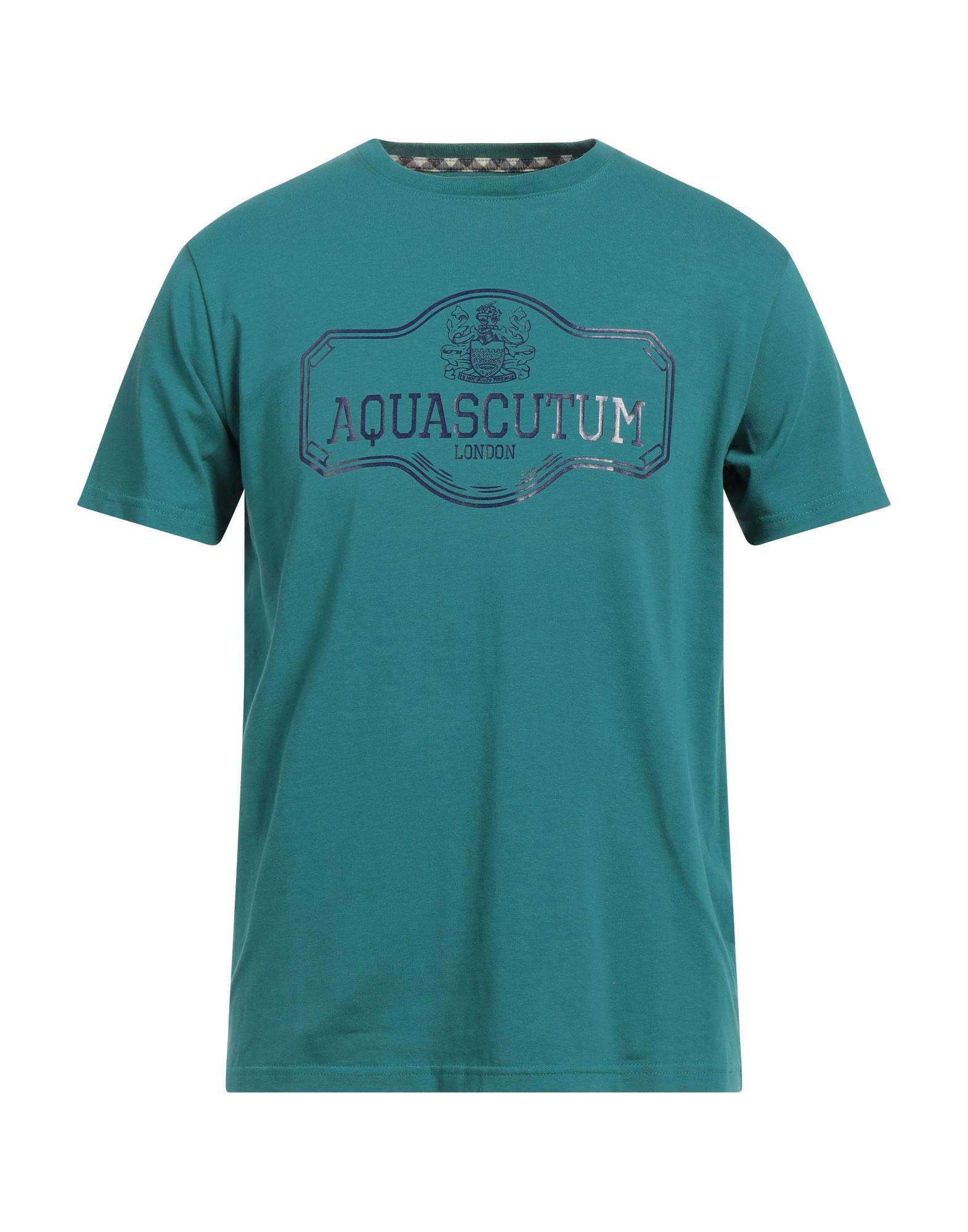 Aquascutum T-shirts In Emerald Green