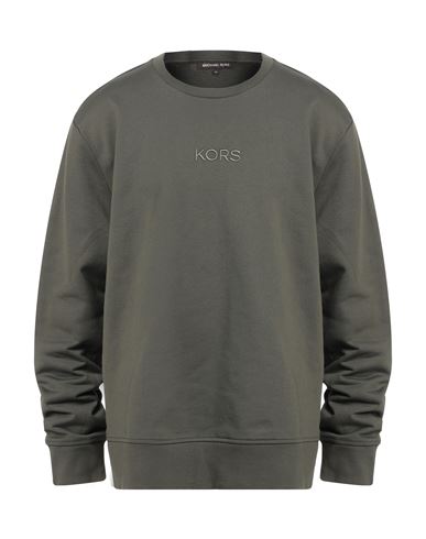 Michael Kors Mens Man Sweatshirt Dark Green Size 3xl Cotton, Polyester