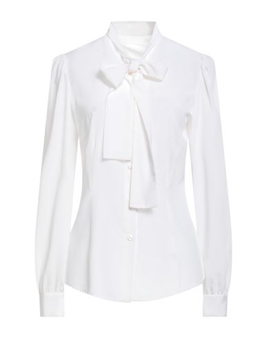 Dolce & Gabbana Woman Shirt White Size 8 Silk, Elastane