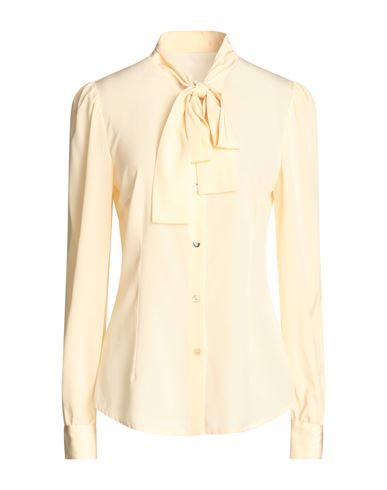 Dolce & Gabbana Woman Shirt Light Yellow Size 4 Silk, Elastane