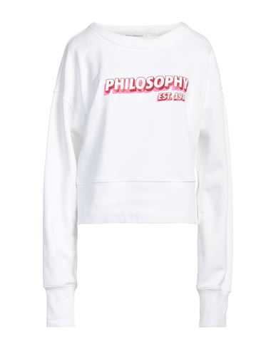 Philosophy Di Lorenzo Serafini Woman Sweatshirt Off White Size M Cotton, Polyester