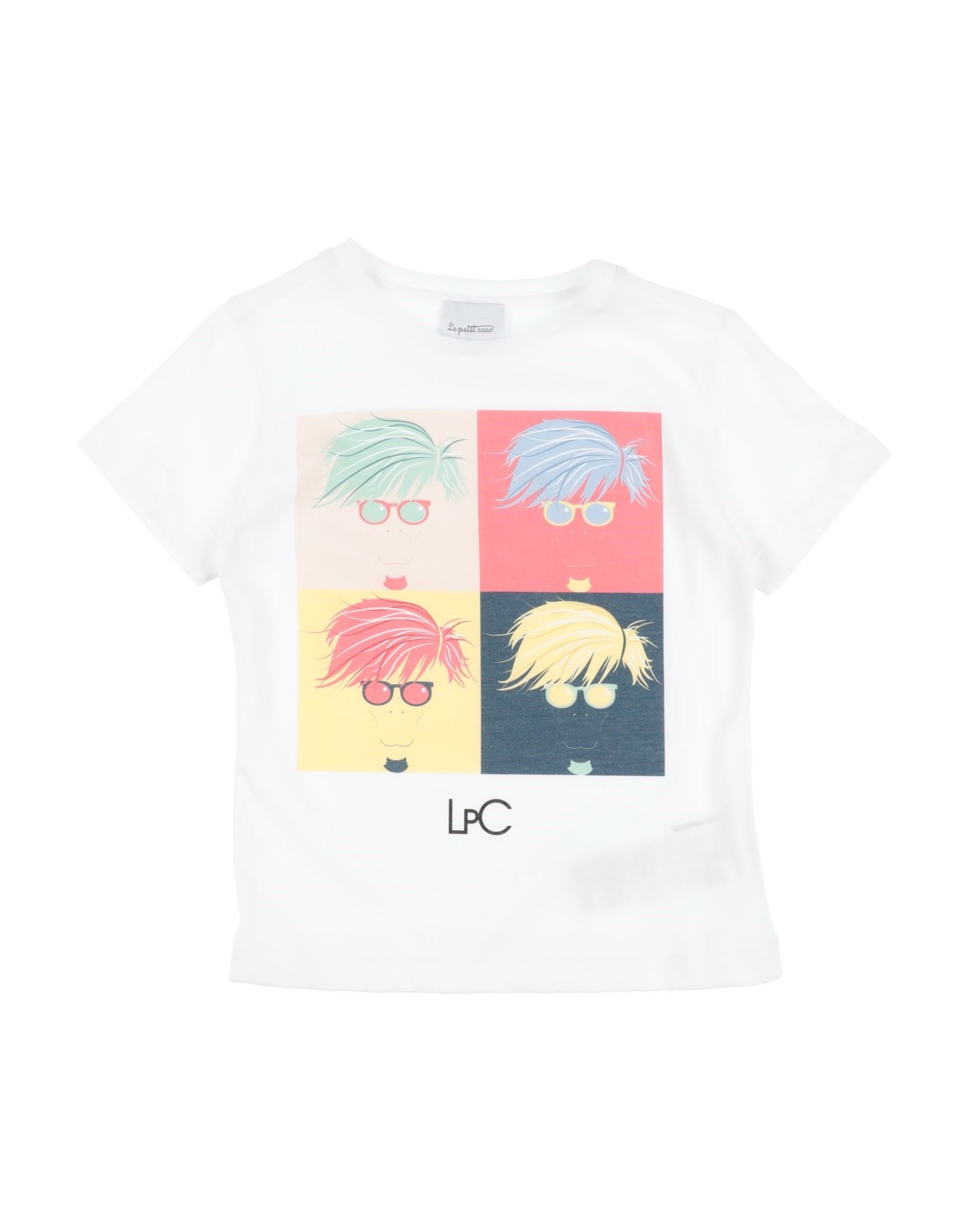 Le Petit Coco Kids'  T-shirts In White