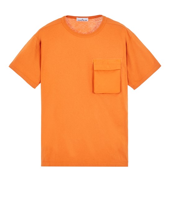  STONE ISLAND 20358 ORGANIC COTTON  短袖 T 恤 男士 焦茶色