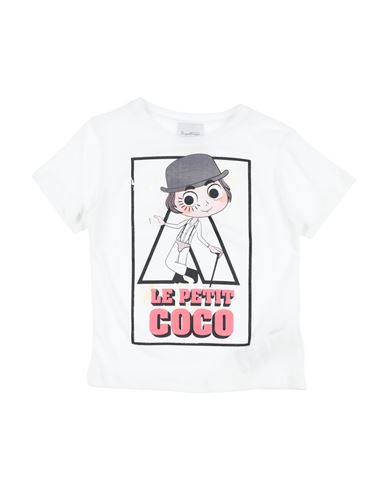 Shop Le Petit Coco Toddler Girl T-shirt White Size 6 Cotton