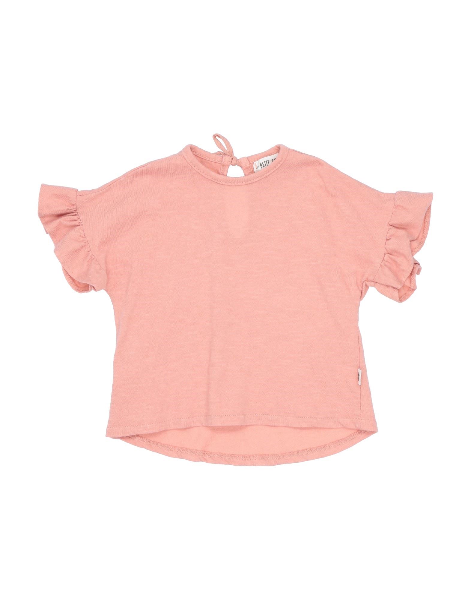 Petit Indi Kids'  T-shirts In Pink
