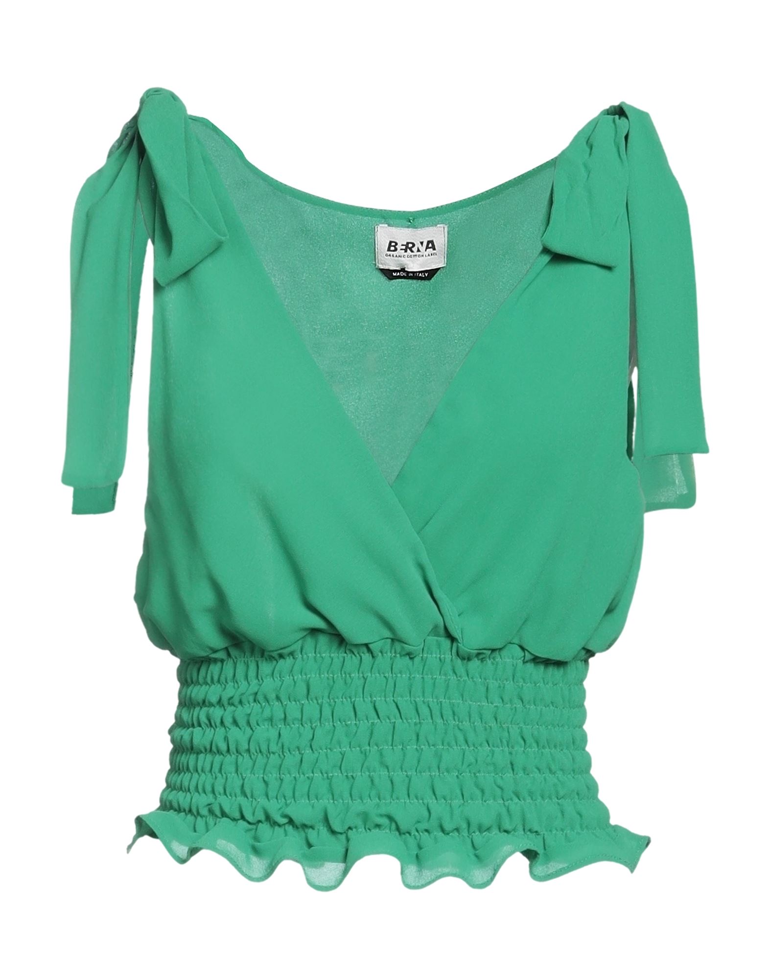 BERNA BERNA WOMAN TOP GREEN SIZE M POLYESTER