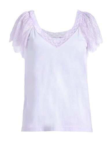 Atos Lombardini Woman T-shirt Lilac Size 12 Cotton, Nylon In Purple