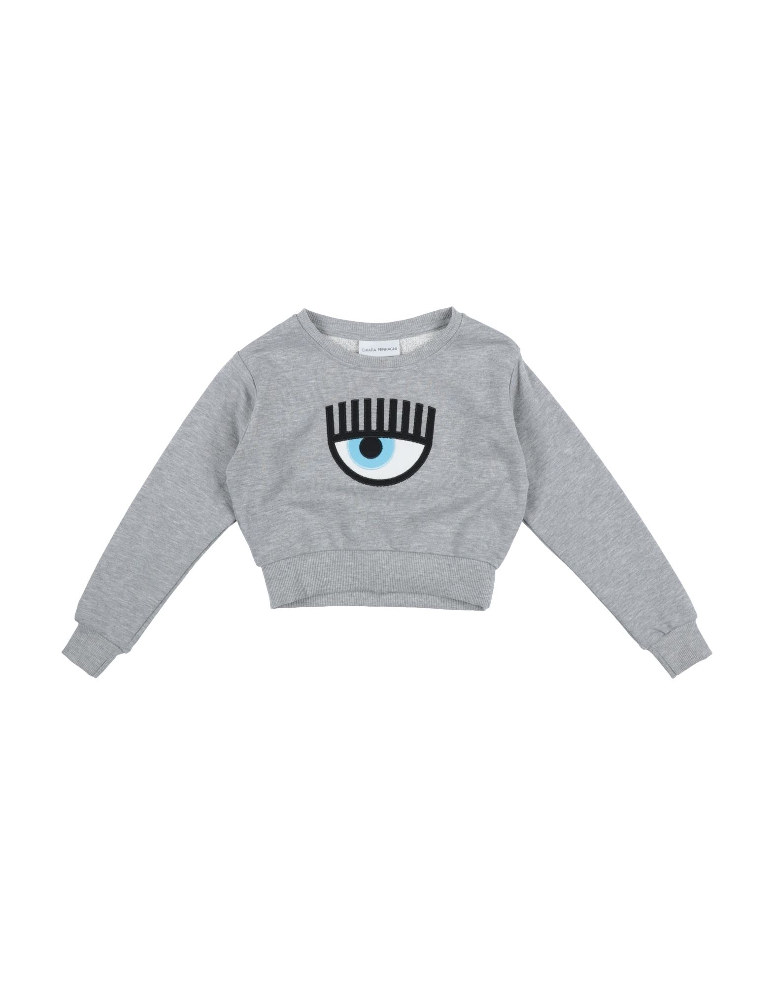 Chiara Ferragni Babies' Sweatshirts In Grey