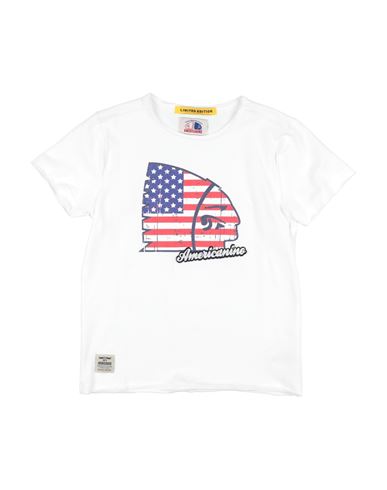 Americanino Babies'  Toddler Boy T-shirt White Size 7 Cotton, Elastane