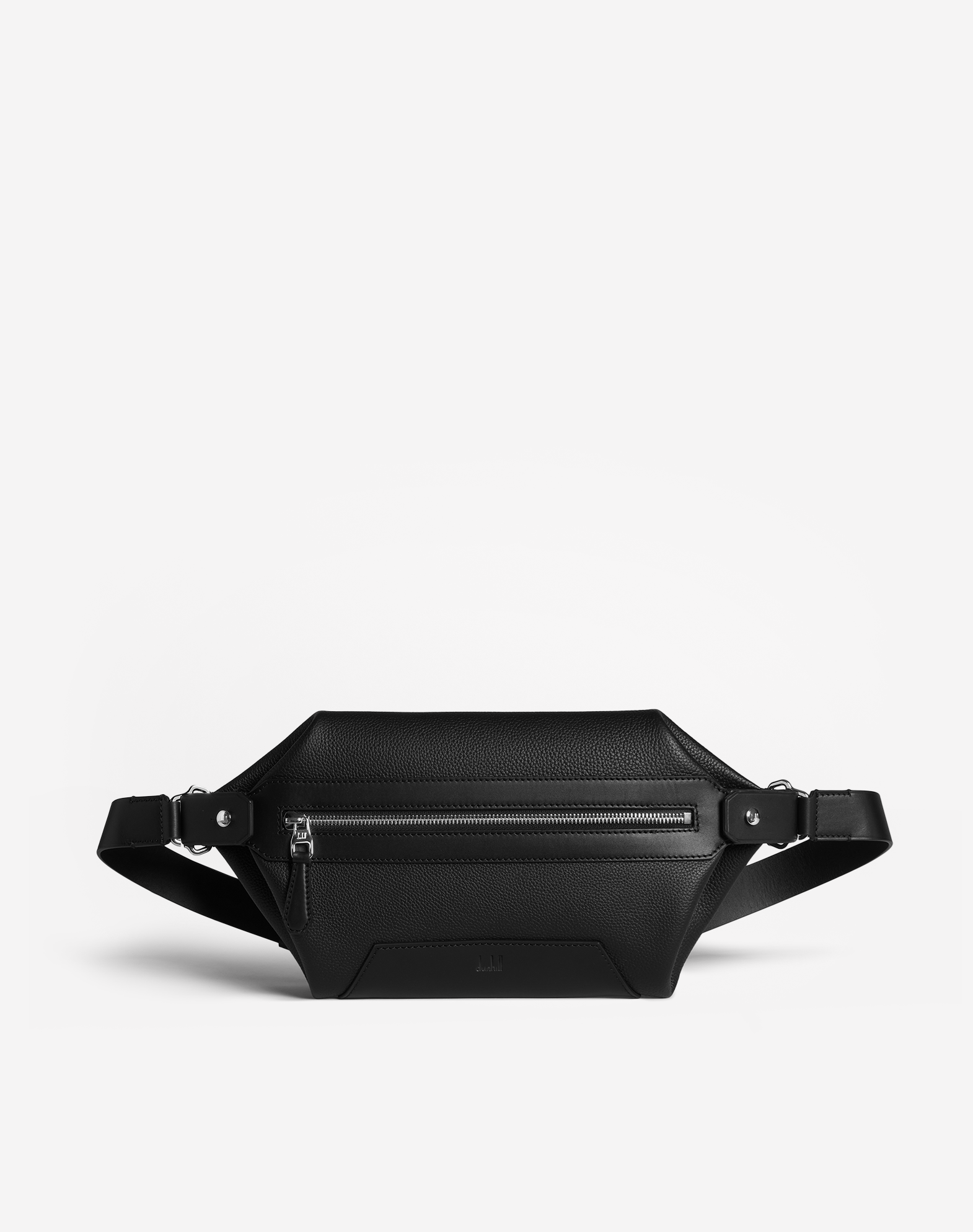 Dunhill 1893 Harness Full-grain Leather Belt Bag In Black