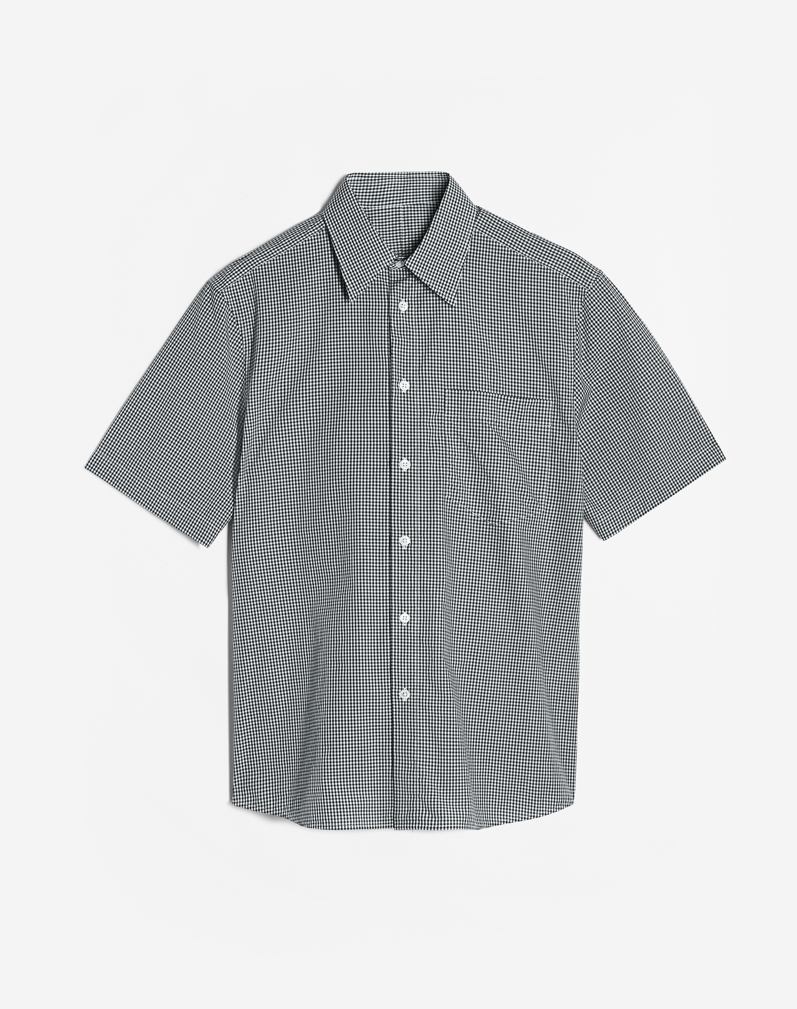 Dunhill Gingham Short Sleeve Shirt In Blue