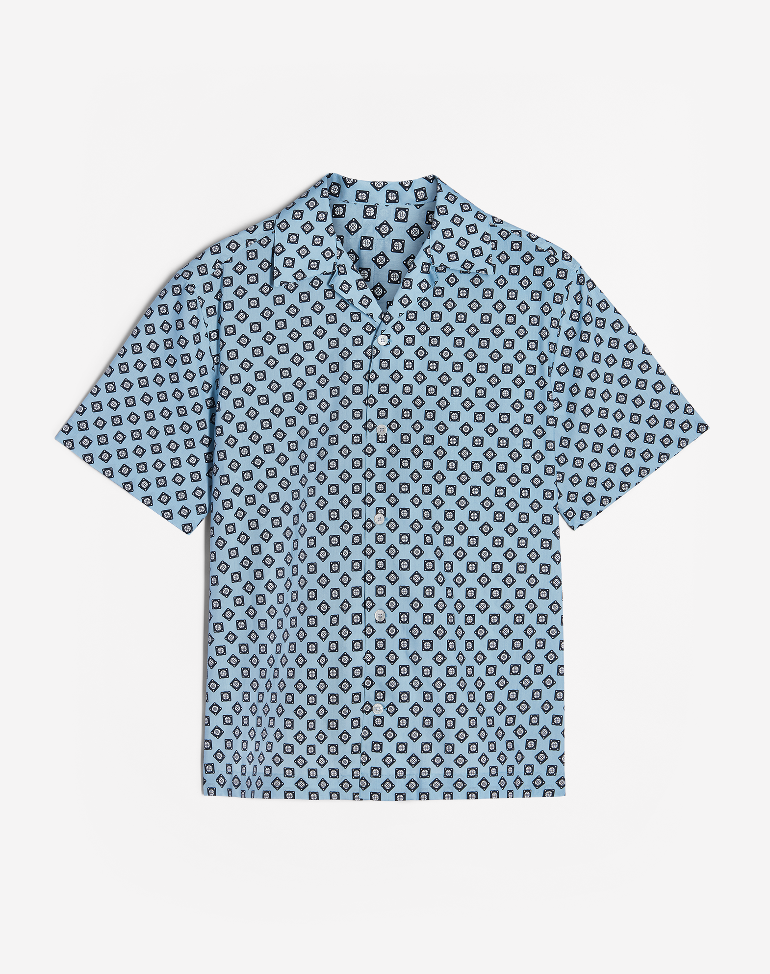 DUNHILL GASKET PRINT LOUNGE SHIRT