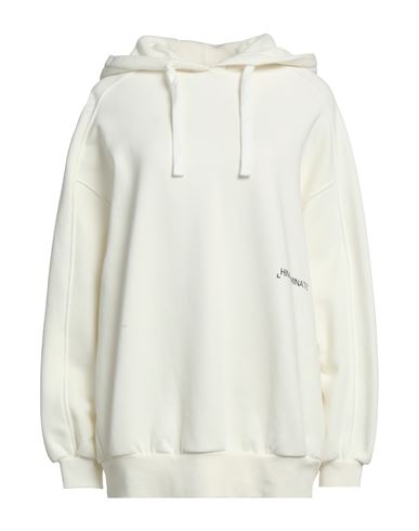 Hinnominate Woman Sweatshirt Ivory Size M Cotton In White