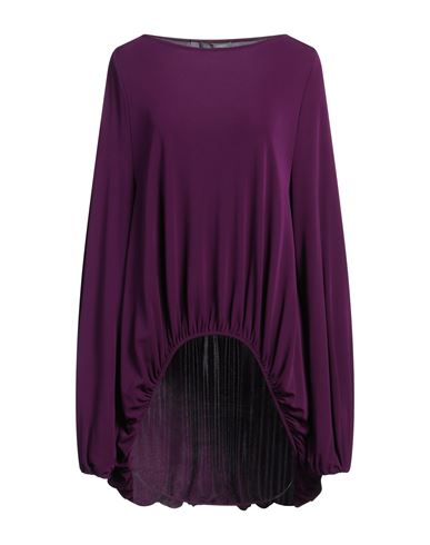 Alberta Ferretti Woman Top Deep Purple Size 12 Viscose In Purple