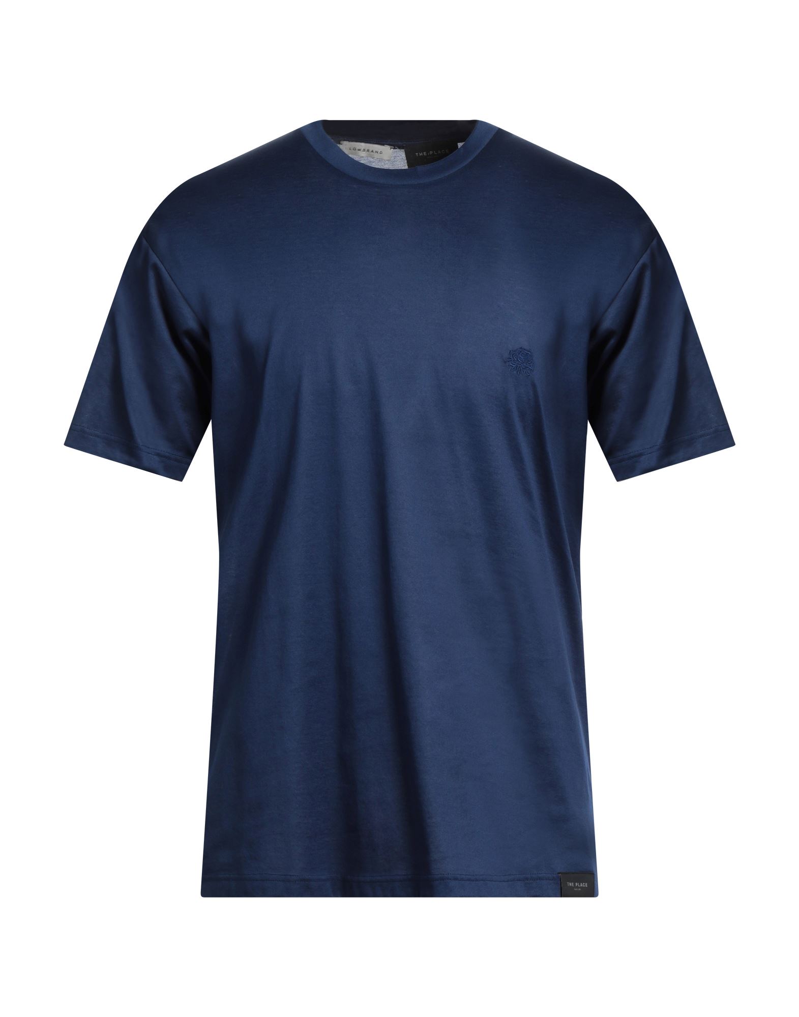 Low Brand Man T-shirt Blue Size 1 Cotton In Navy Blue