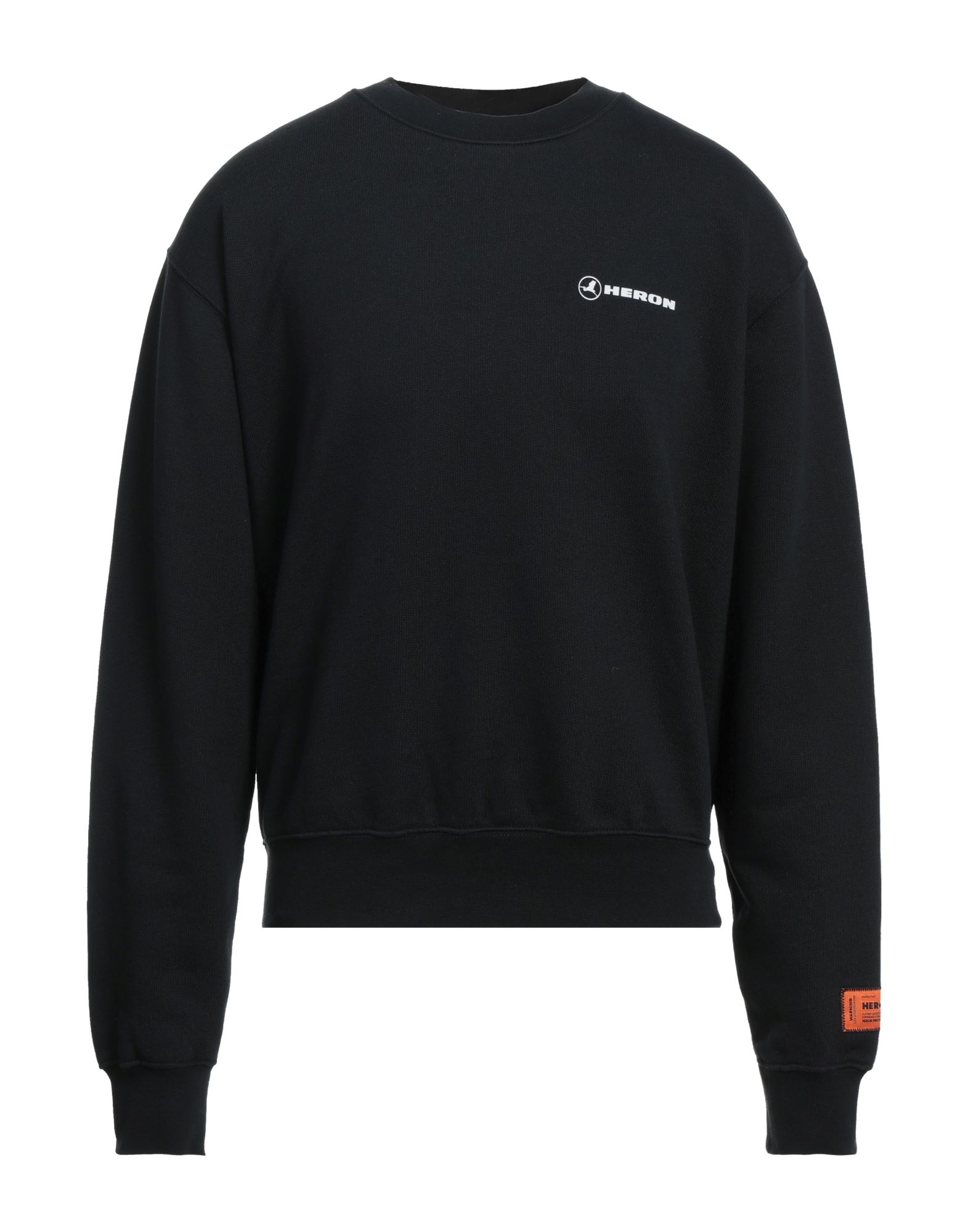 Shop Heron Preston Man Sweatshirt Black Size Xs Cotton, Elastane, Polyester, Polyamide