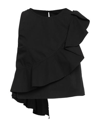 Pinko Woman Top Black Size 0 Cotton In Black