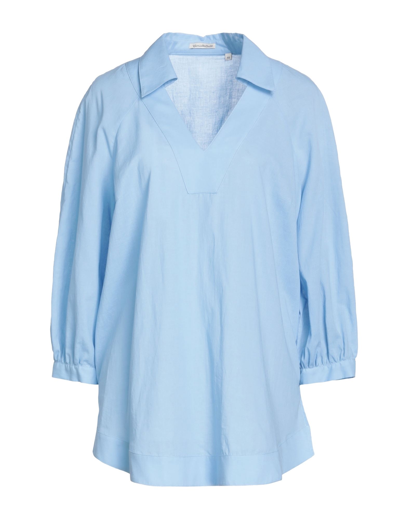 CAMICETTASNOB, Slate blue Women's Patterned Shirts & Blouses