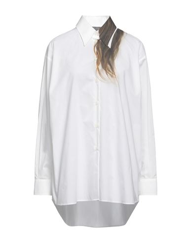 Mm6 Maison Margiela Hair-print Cotton Shirt In Blue | ModeSens
