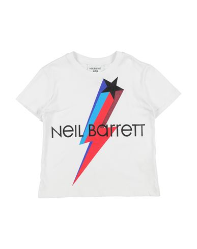 Neil Barrett Babies'  Toddler Boy T-shirt White Size 6 Cotton