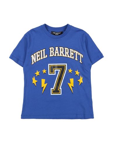 Neil Barrett Babies'  Toddler Boy T-shirt Blue Size 6 Cotton