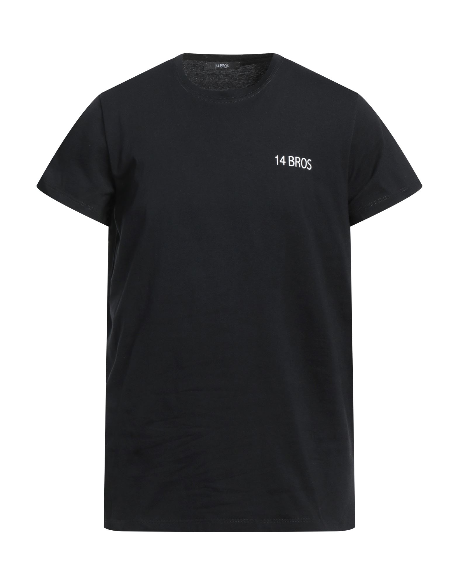 Shop 14bros Man T-shirt Black Size L Cotton