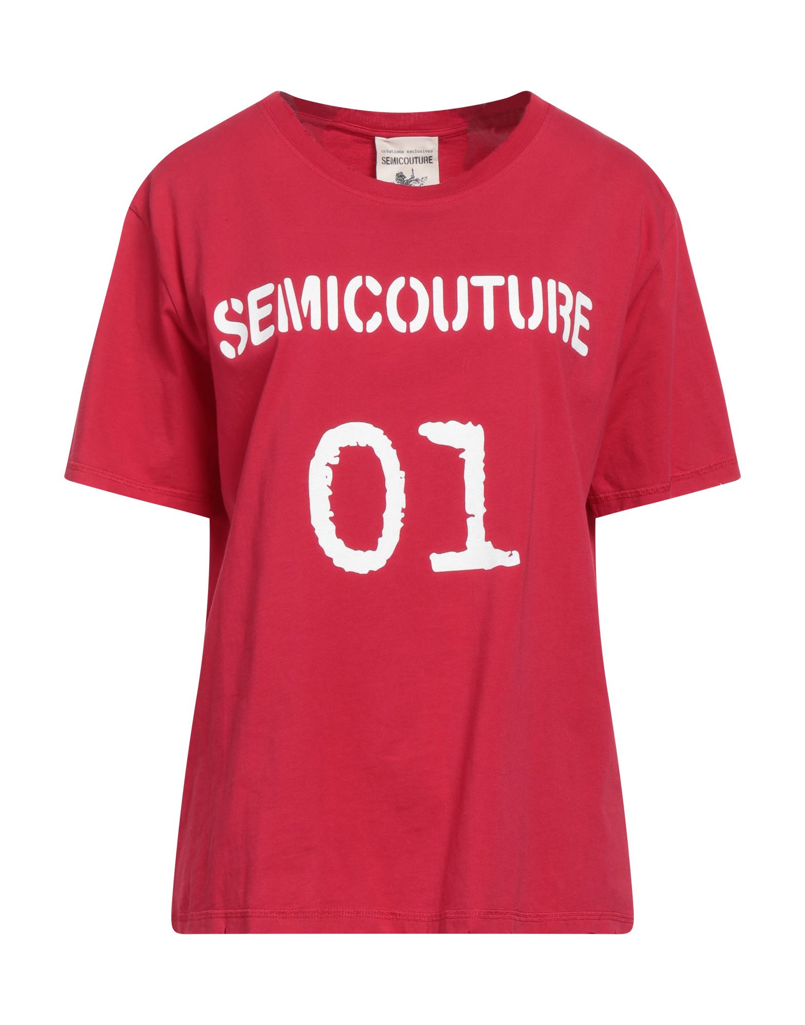 Semicouture T-shirts In Red