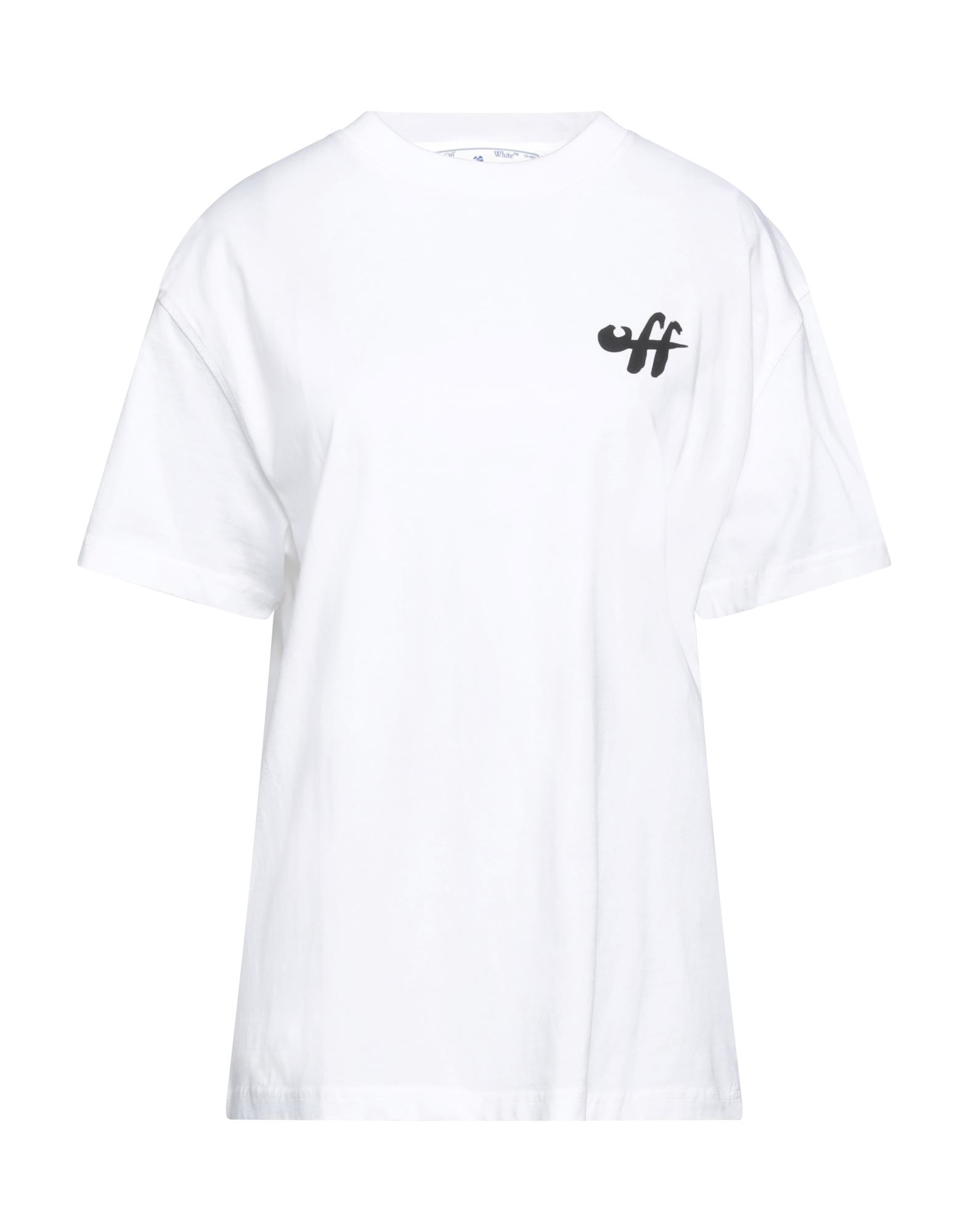 Off-white Woman T-shirt White Size Xxl Cotton, Recycled Cotton, Organic Cotton