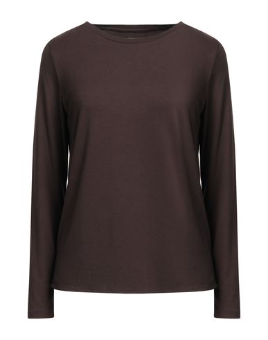 Shop Majestic Filatures Woman T-shirt Cocoa Size 1 Viscose, Elastane In Brown