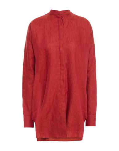 Bondi Born Woman Shirt Brick Red Size S Linen