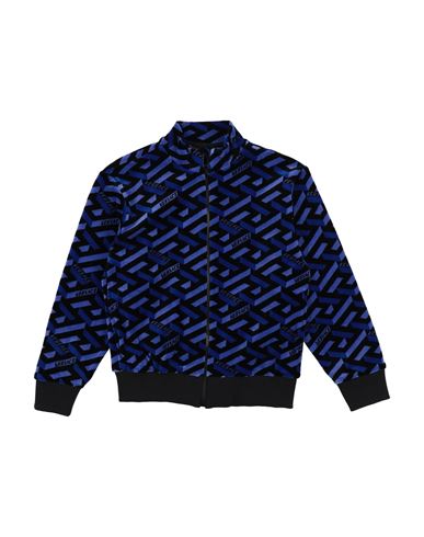 Versace Young Babies'  Toddler Boy Sweatshirt Blue Size 6 Cotton, Elastane
