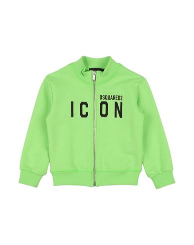 Dsquared2 Toddler Boy Sweatshirt Light Green Size 3 Cotton, Elastane In Green